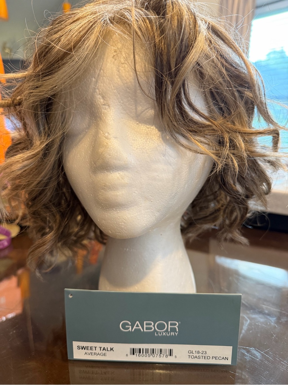 Gabor Luxury Sweet Talk Women's Short Wavy Wig in Toasted Pecan